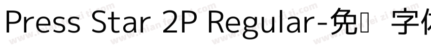 Press Star 2P Regular字体转换